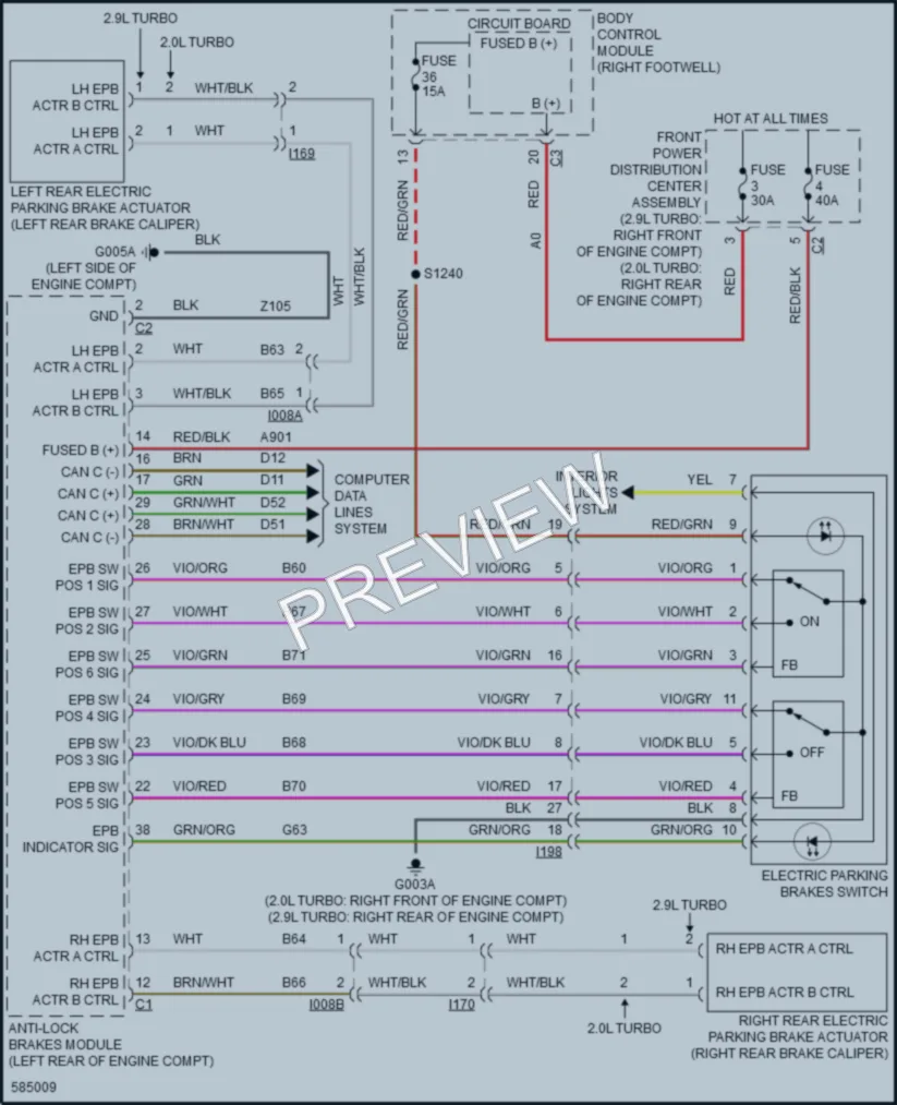 2018 AlfaRomeo Giulia Shift Interlock wiring diagram preview