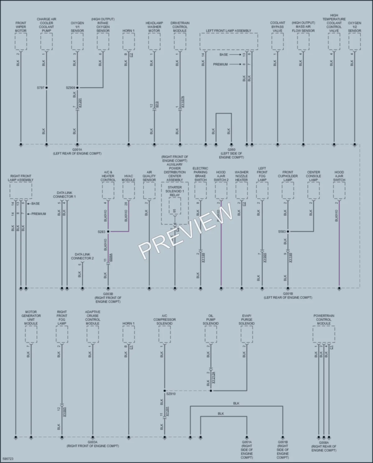 2018 AlfaRomeo Stelvio Ground Distribution wiring diagram preview