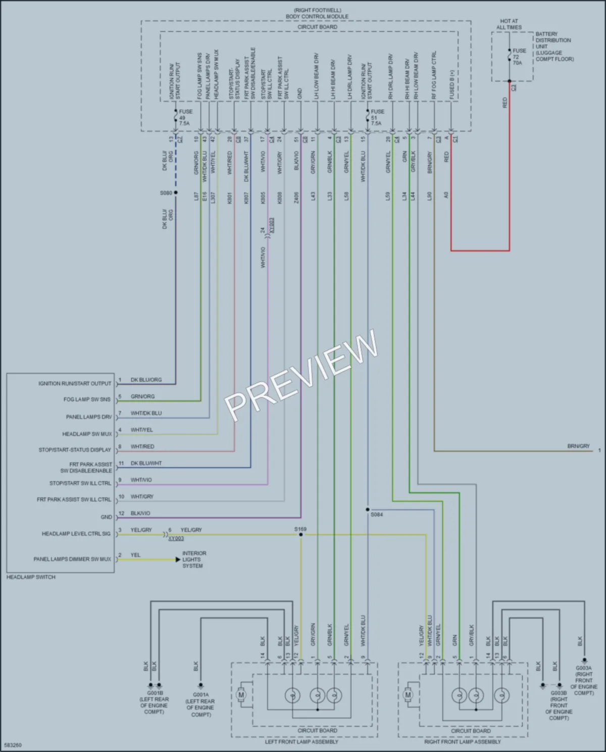 2018 AlfaRomeo Stelvio Headlights wiring diagram preview