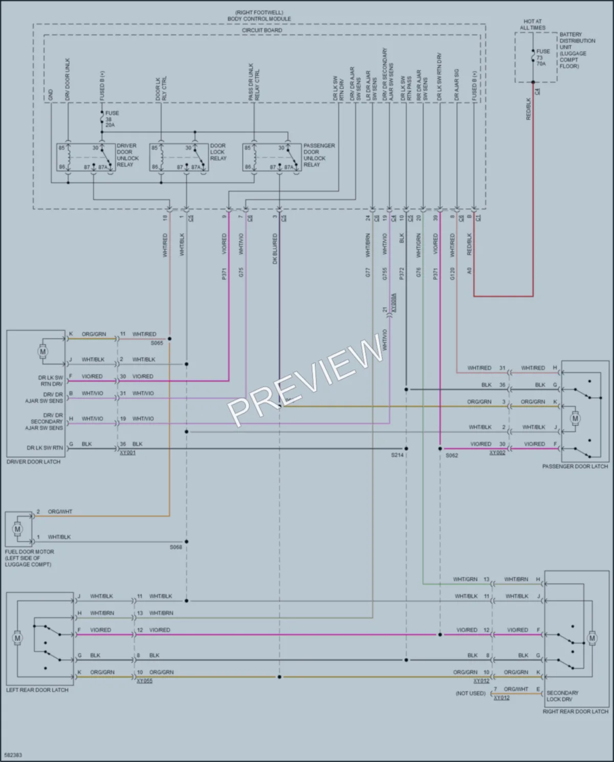 2018 AlfaRomeo Stelvio Power Door Locks wiring diagram preview
