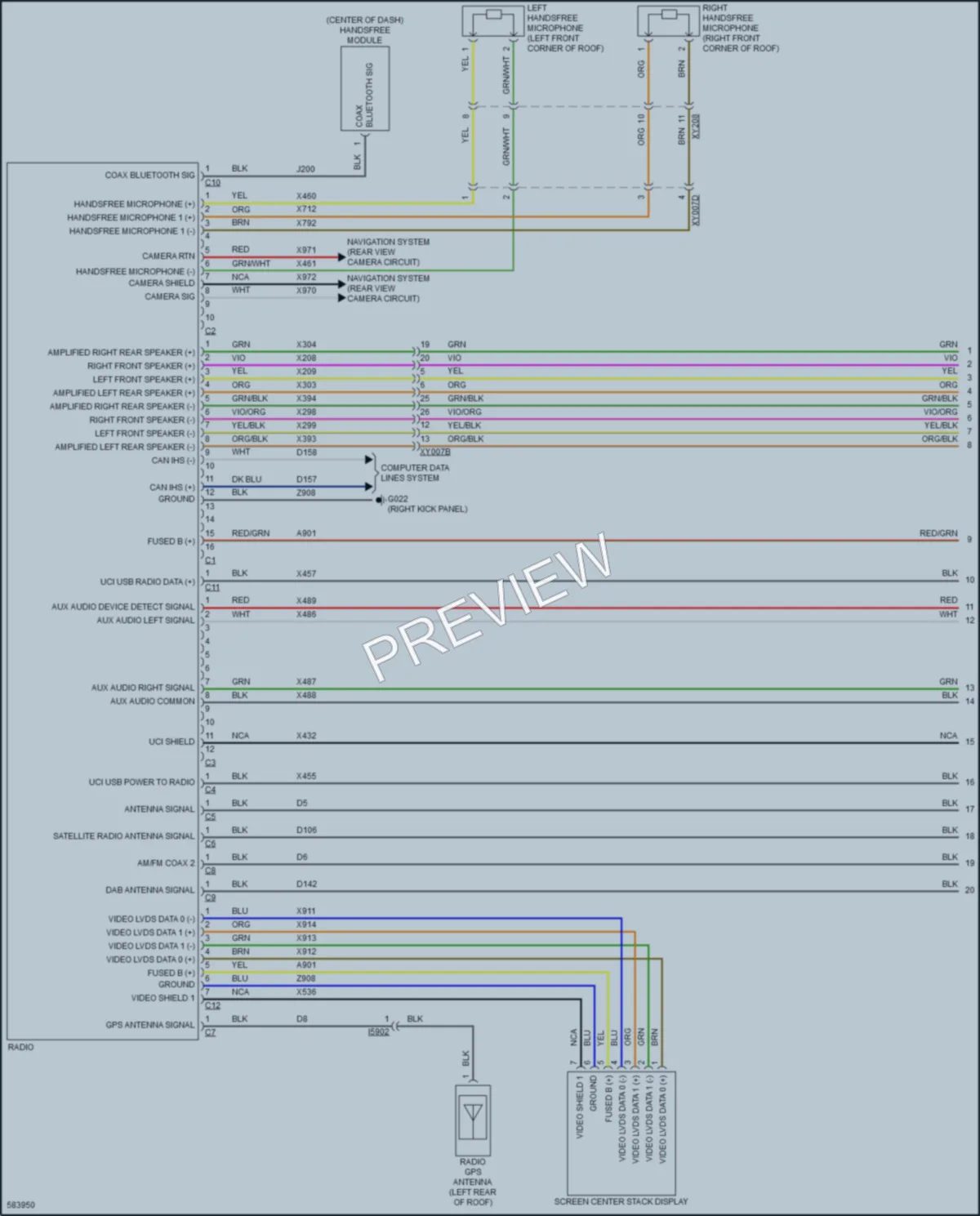 2018 AlfaRomeo Stelvio Radio wiring diagram preview