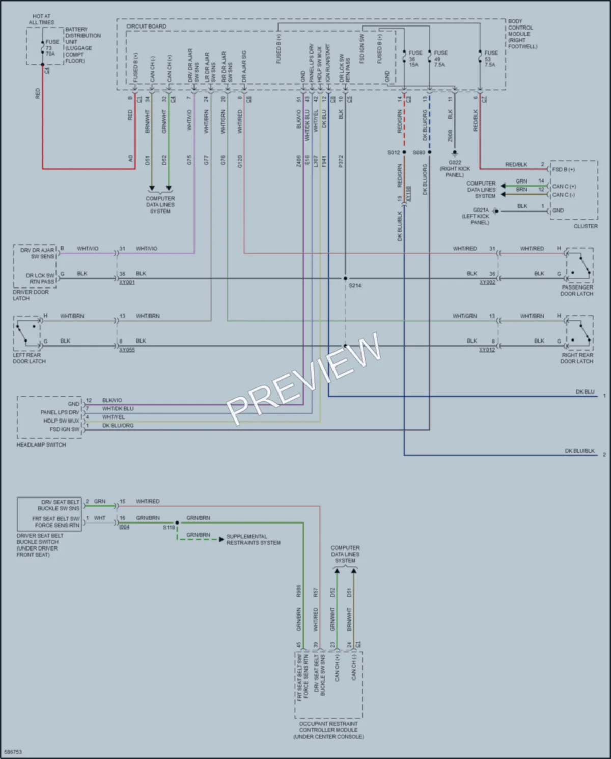 2018 AlfaRomeo Stelvio Warning Systems wiring diagram preview