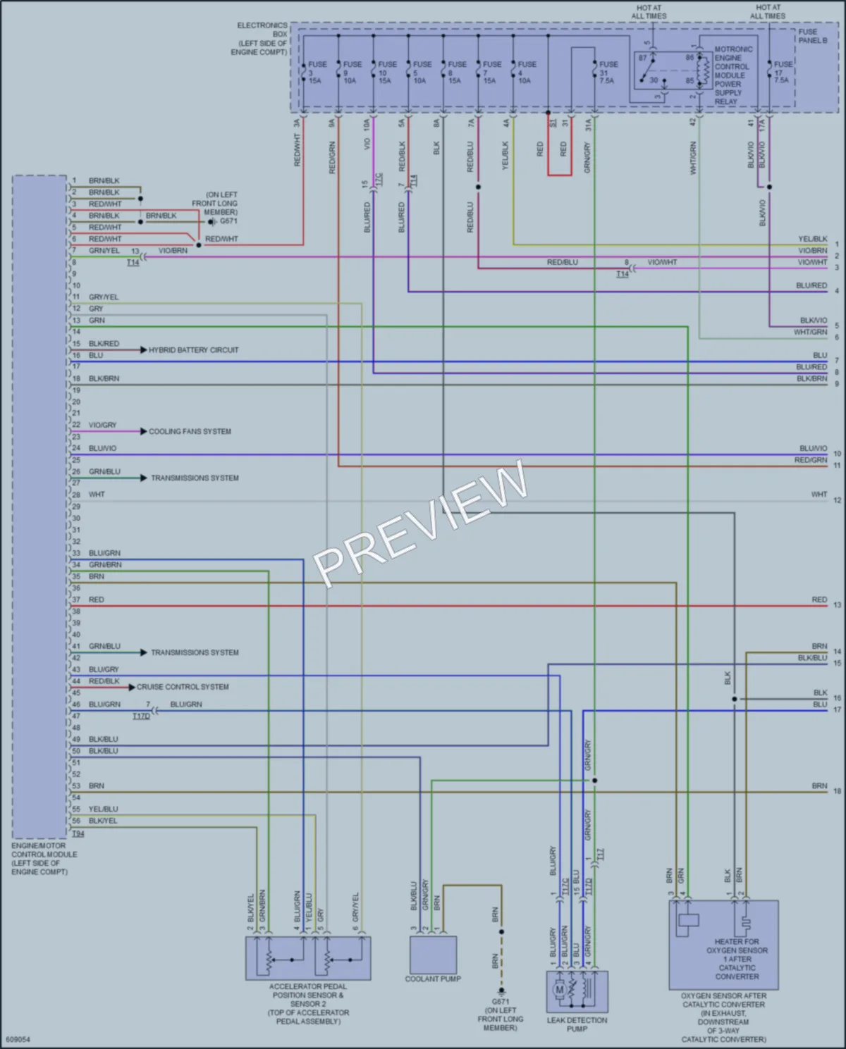 2018 Audi A3etron Engine Performance wiring diagram preview