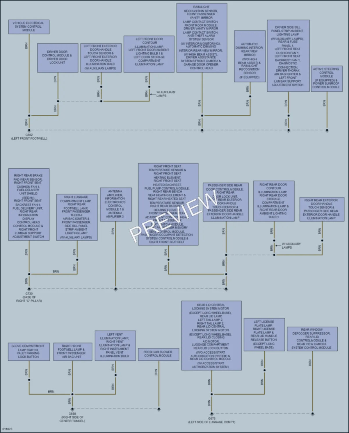 2018 Audi A4 Ground Distribution wiring diagram preview
