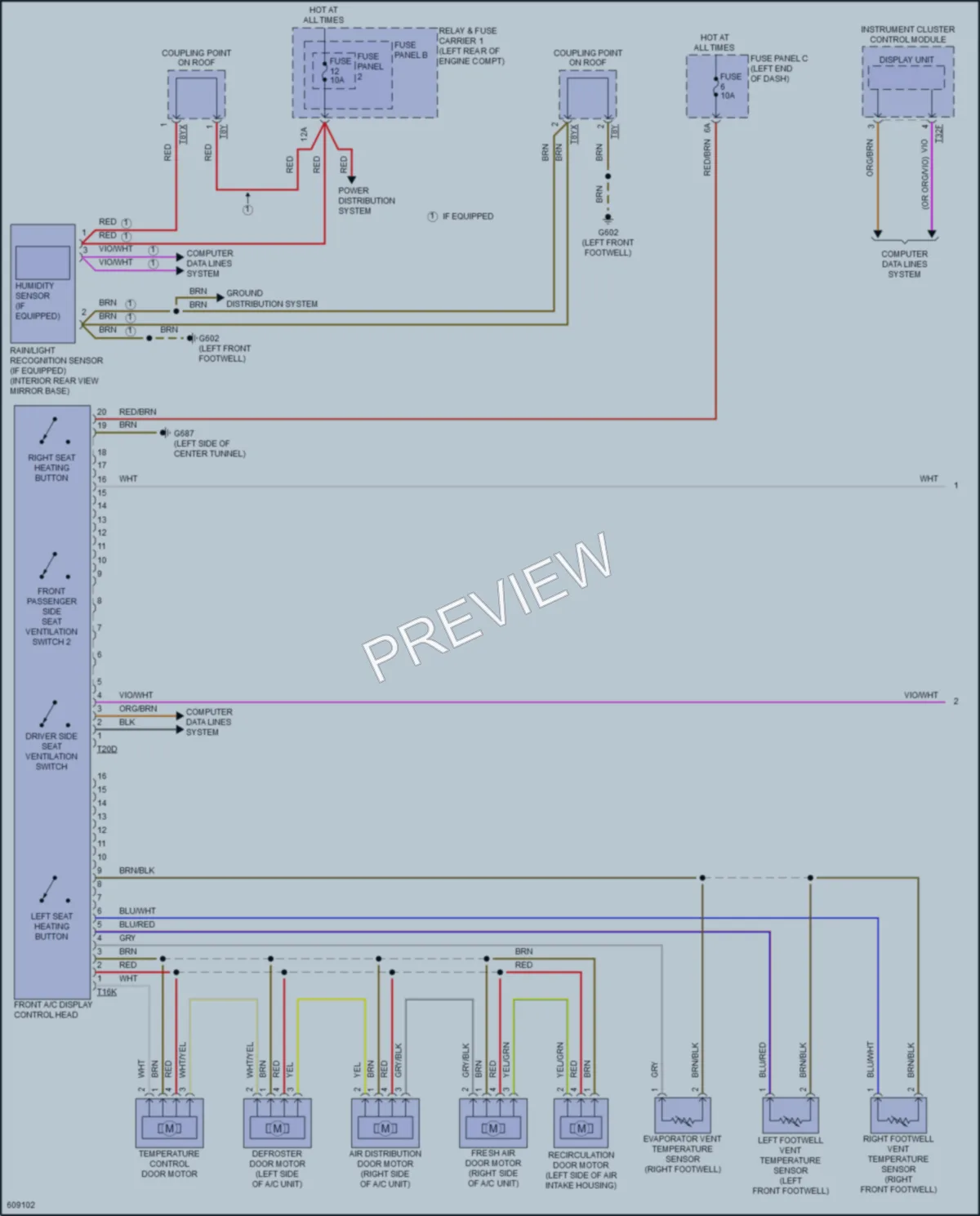 2018 Audi A4allroad Air Conditioning wiring diagram preview