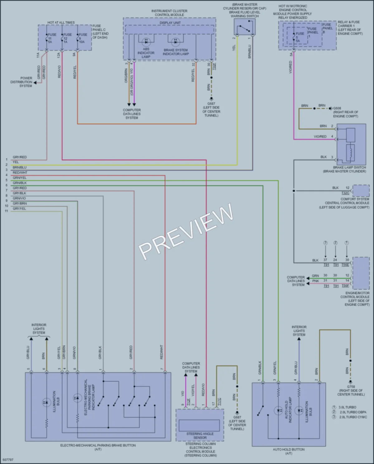 2018 Audi A4allroad Anti Lock Brakes wiring diagram preview