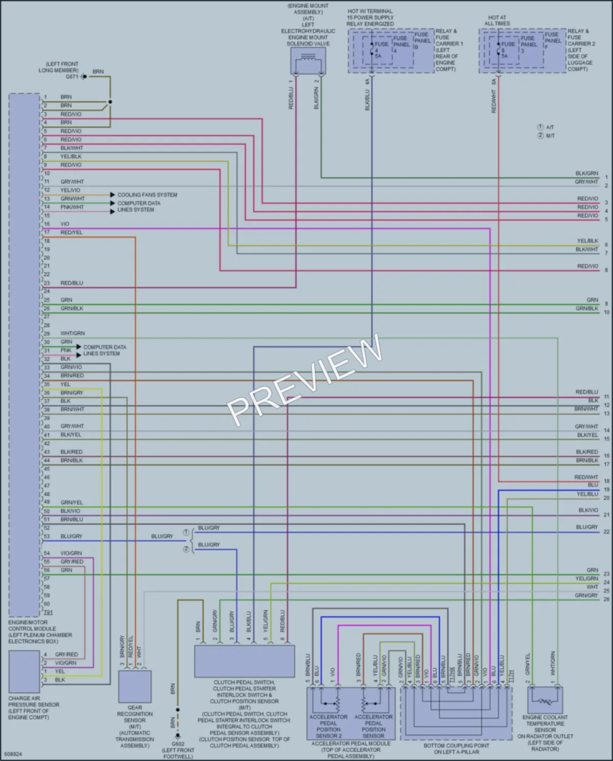 2018 Audi A4allroad Engine Performance wiring diagram preview