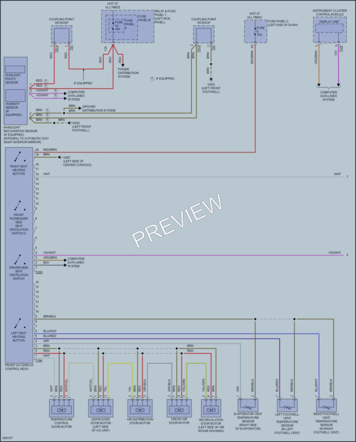 2018 Audi A5 Air Conditioning wiring diagram preview