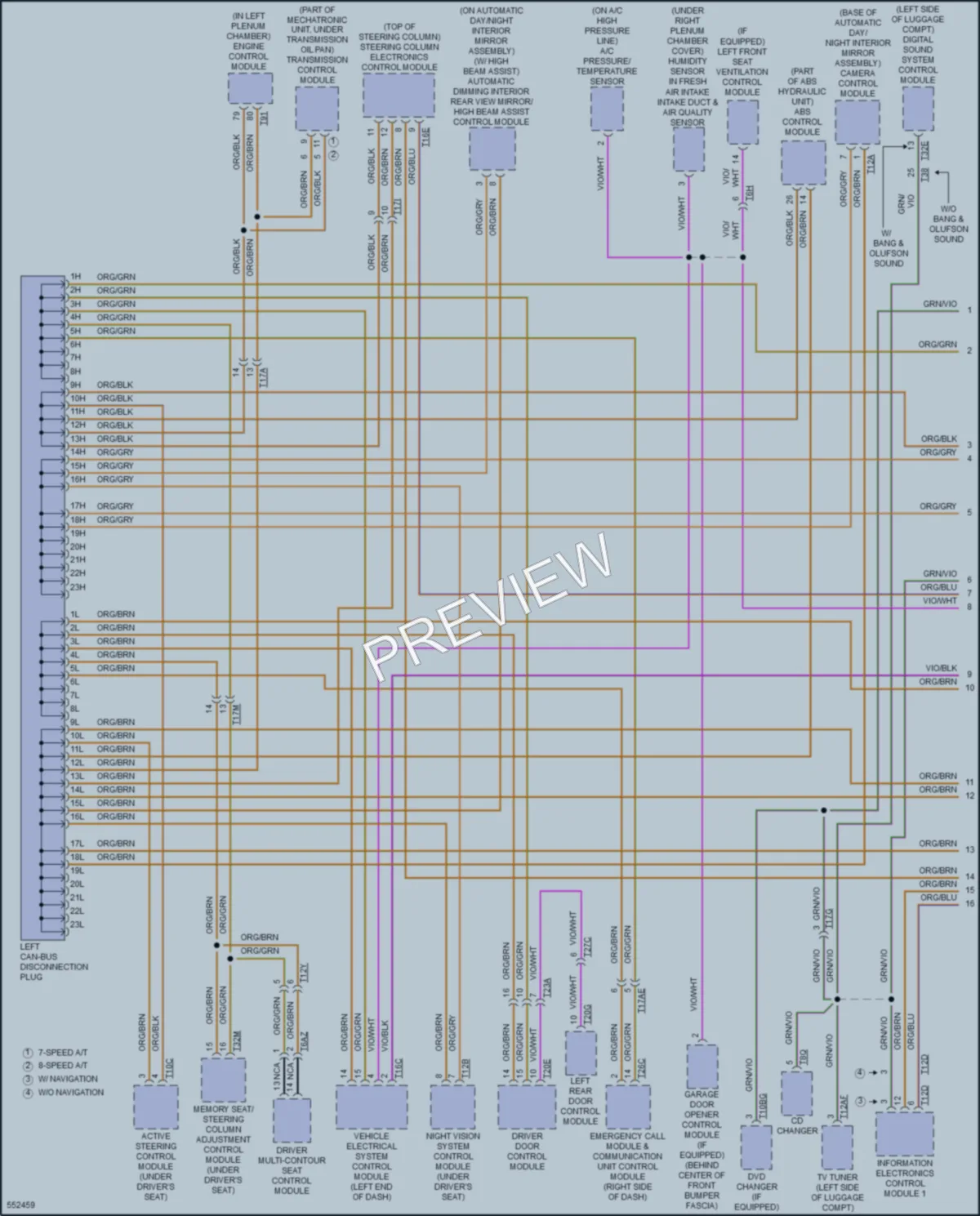 2018 Audi A6 Computer Data Lines wiring diagram preview