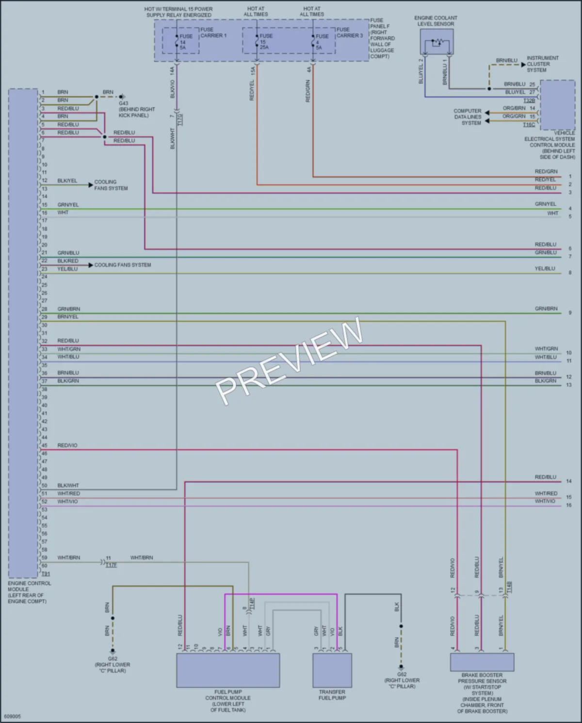 2018 Audi A8L Engine Performance wiring diagram preview