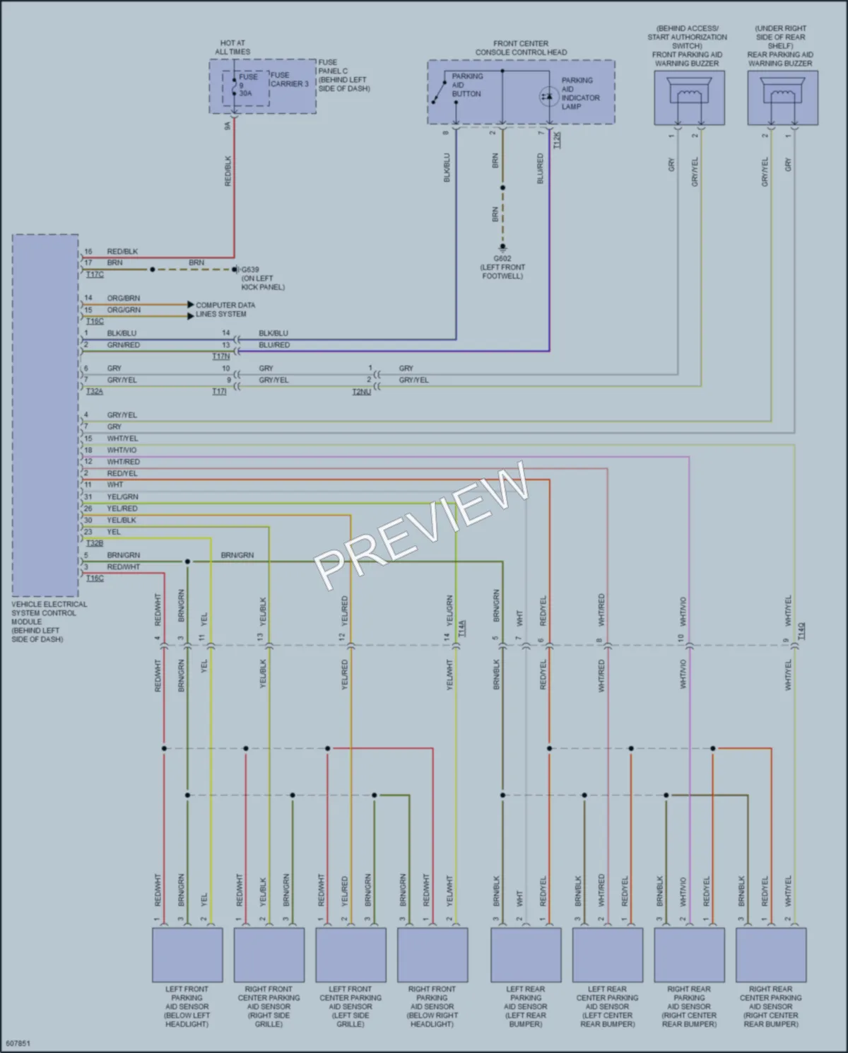 2018 Audi A8L Navigation wiring diagram preview