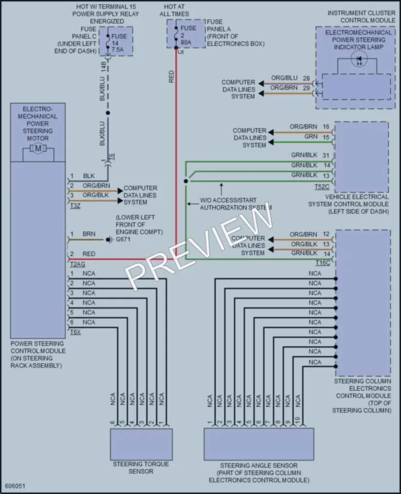 2018 Audi Q3 Electronic Power Steering wiring diagram preview