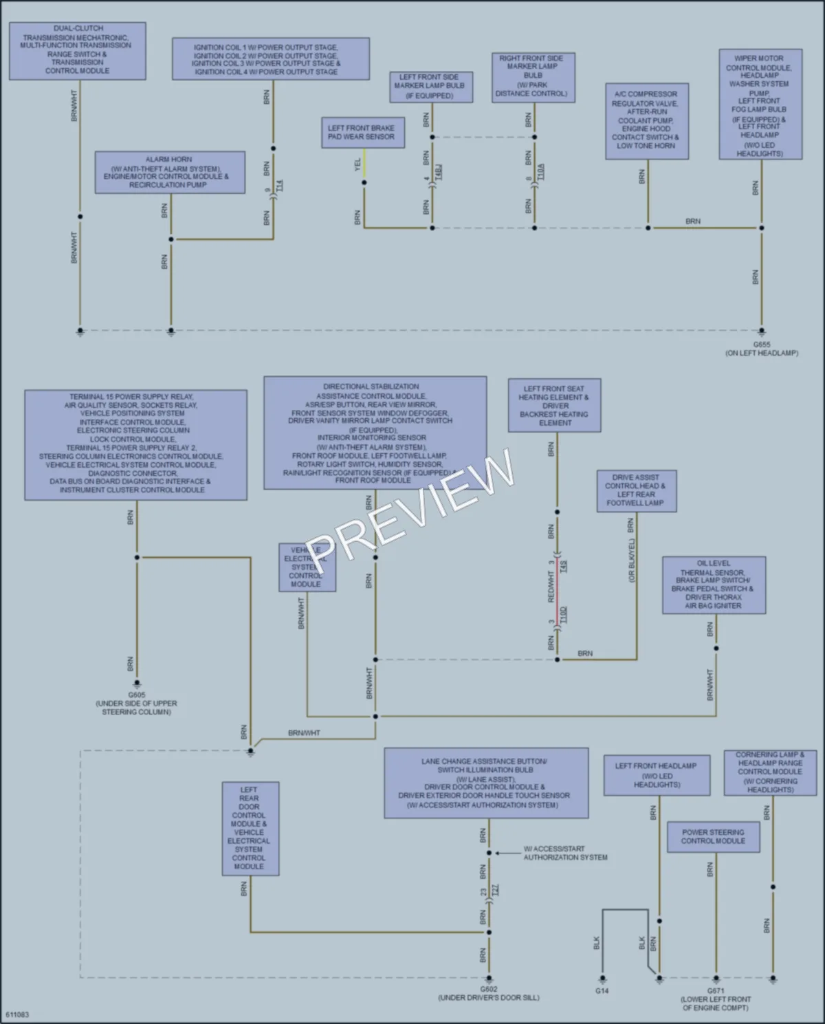 2018 Audi Q3 Ground Distribution wiring diagram preview