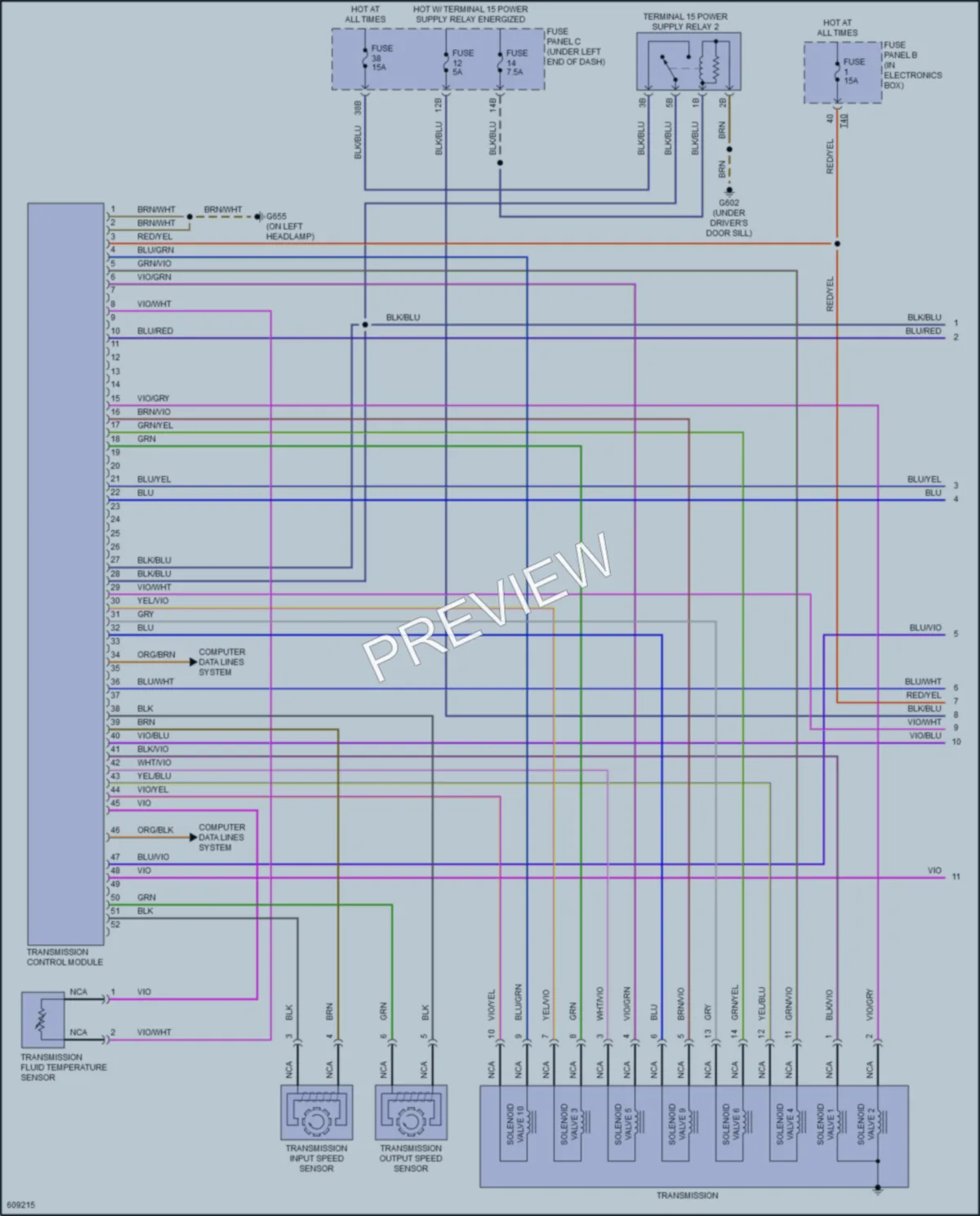 2018 Audi Q3 Transmission wiring diagram preview
