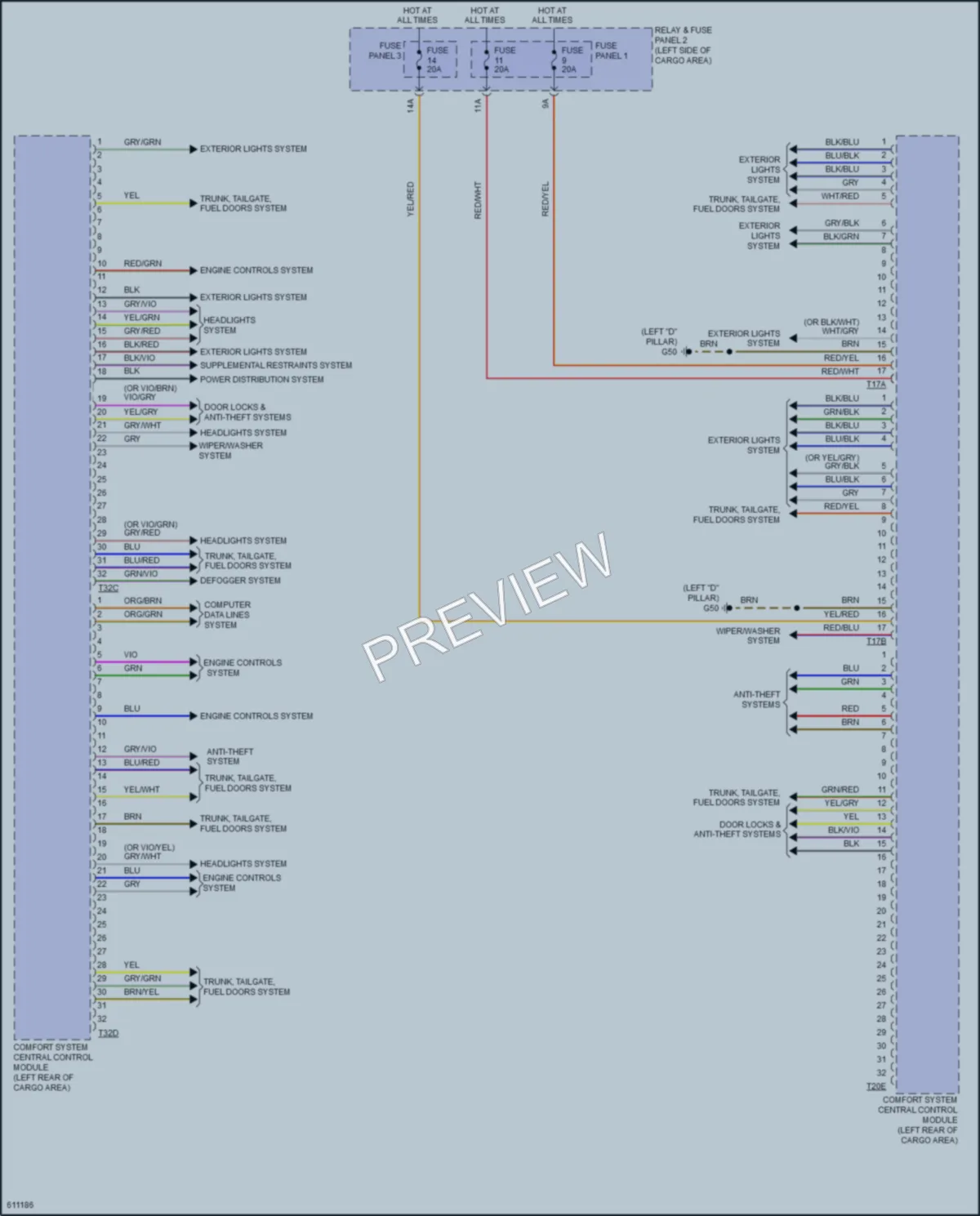 2018 Audi Q5 Body Control Modules wiring diagram preview