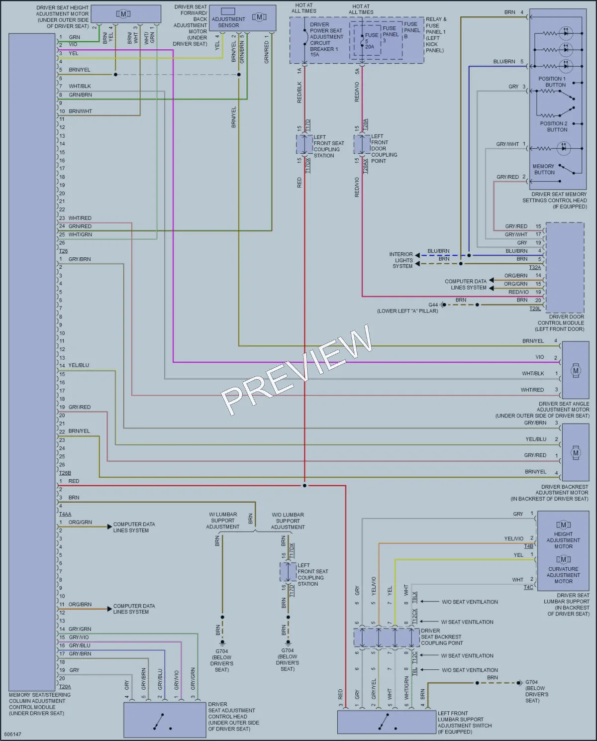 2018 Audi Q5 Memory Systems wiring diagram preview