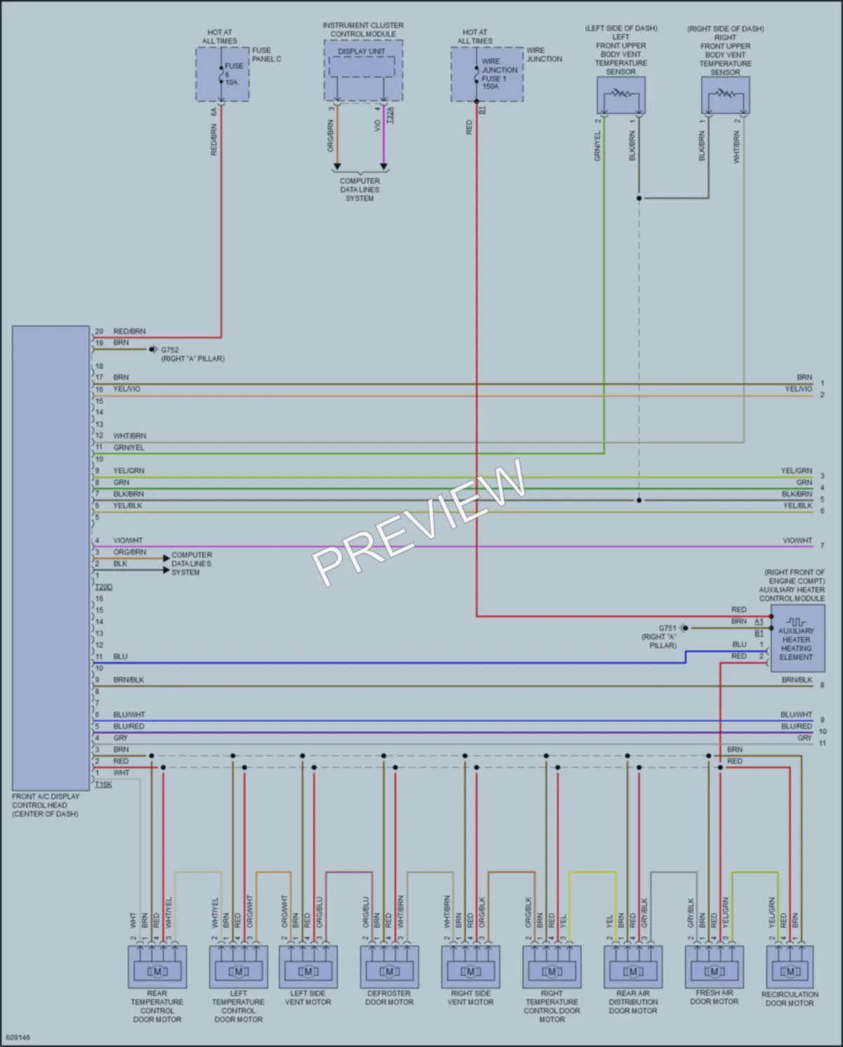 2018 Audi Q7 Air Conditioning wiring diagram preview