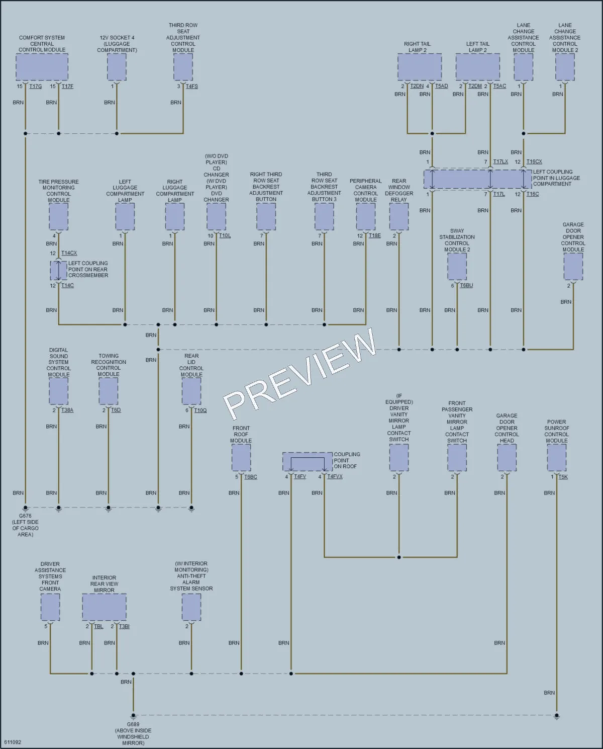 2018 Audi Q7 Ground Distribution wiring diagram preview