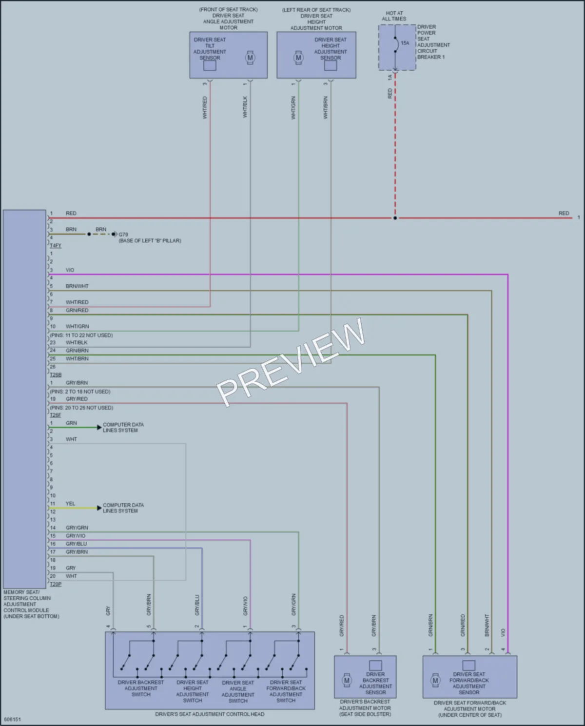 2018 Audi Q7 Memory Systems wiring diagram preview