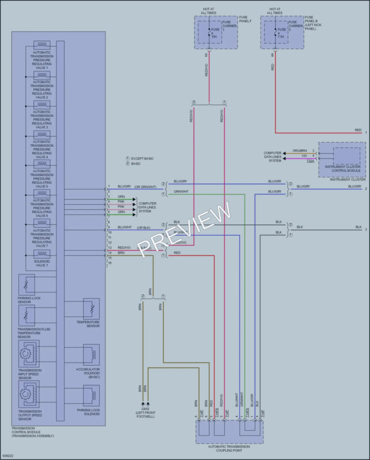 2018 Audi Q7 Transmission wiring diagram preview
