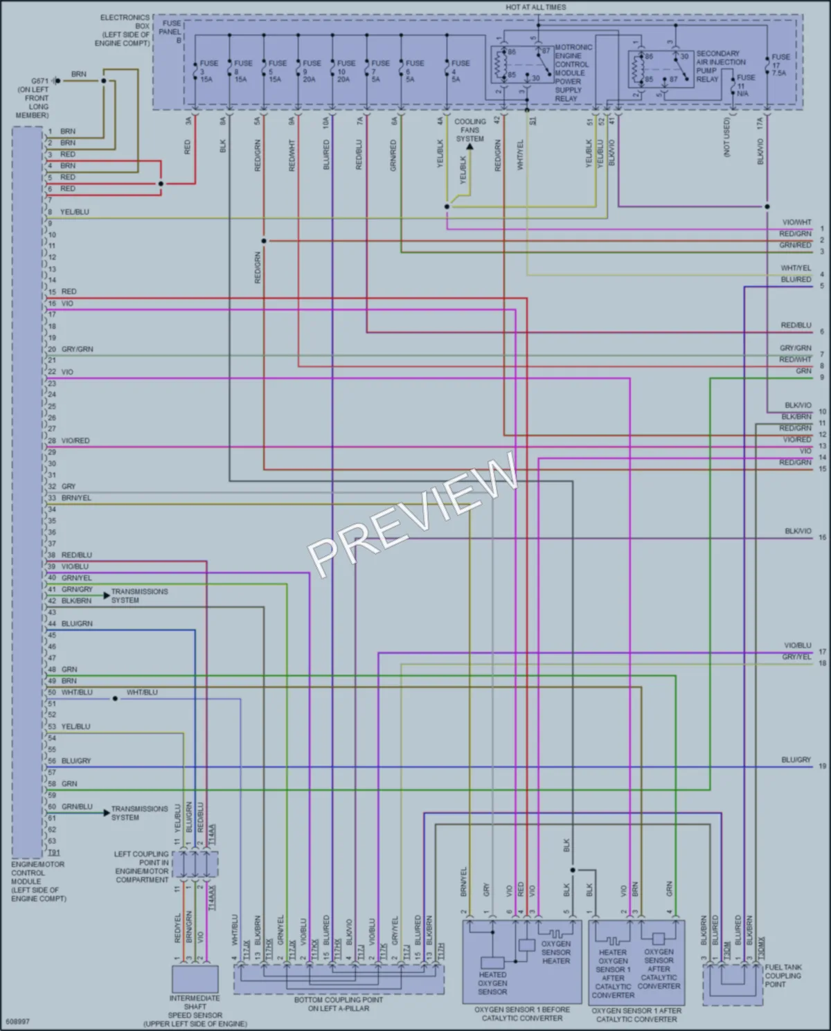 2018 Audi RS3 Engine Performance wiring diagram preview