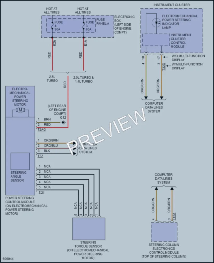 2018 Audi S3 Electronic Power Steering wiring diagram preview