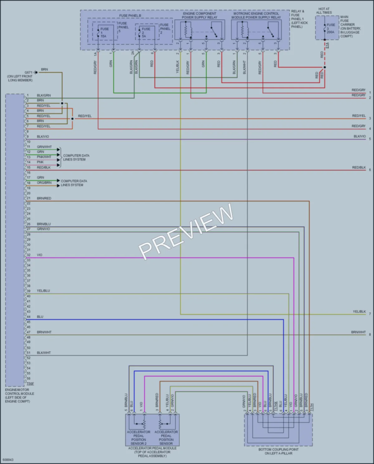 2018 Audi 4D Hatchback Engine Performance wiring diagram preview