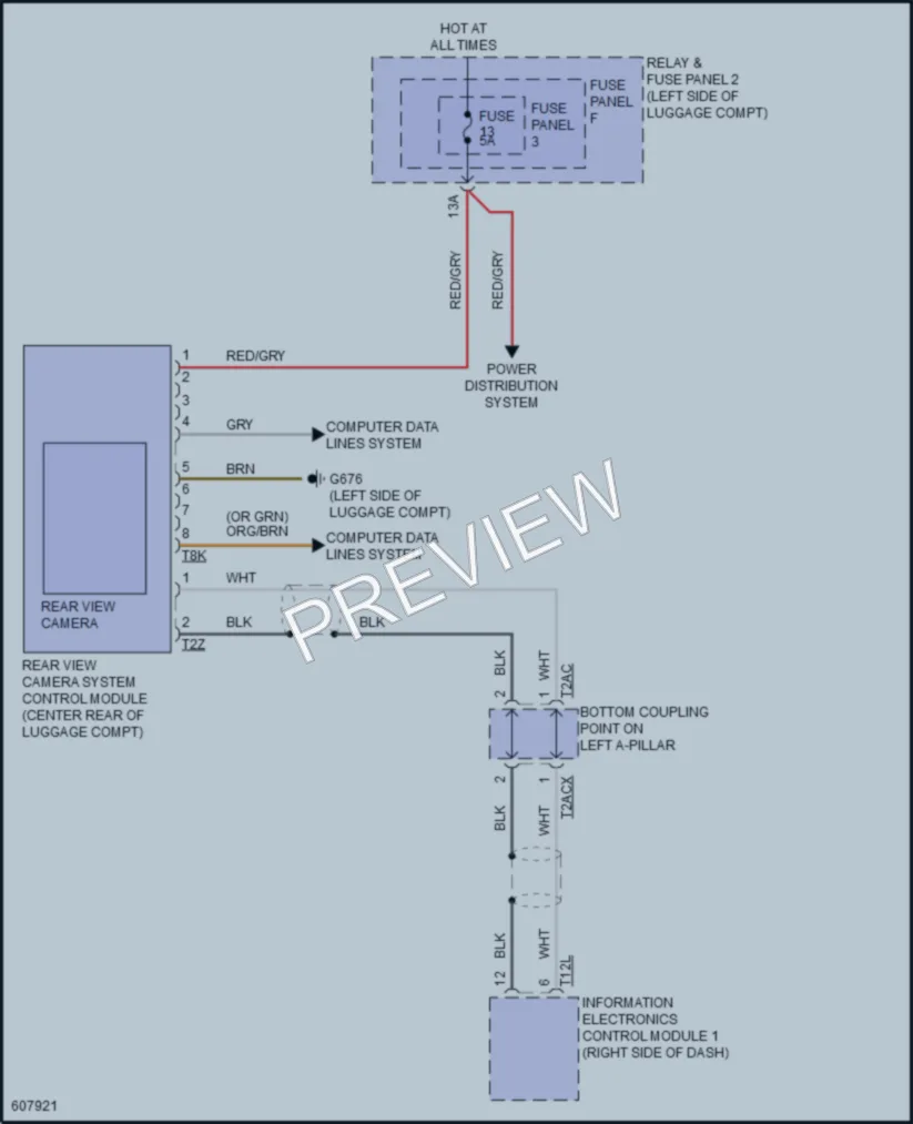2018 Audi 4D Hatchback Navigation wiring diagram preview