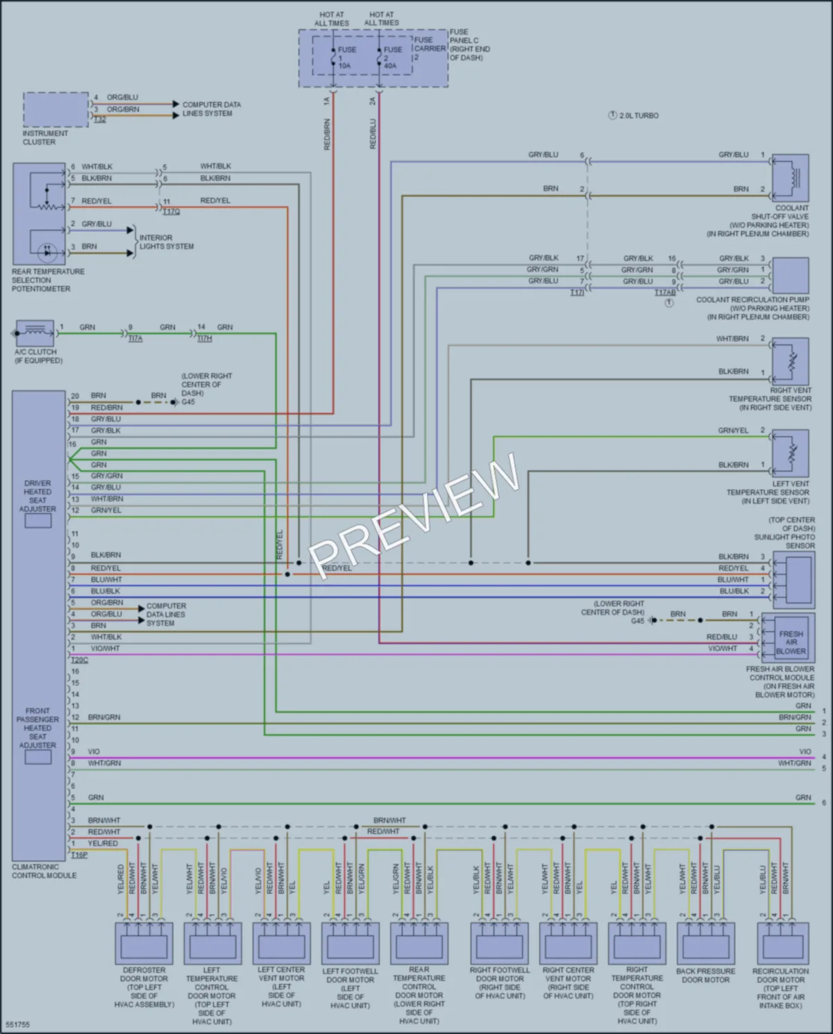 2018 Audi S6 Air Conditioning wiring diagram preview