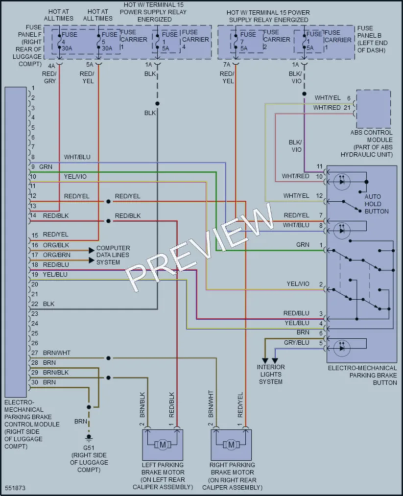 2018 Audi S6 Shift Interlock wiring diagram preview