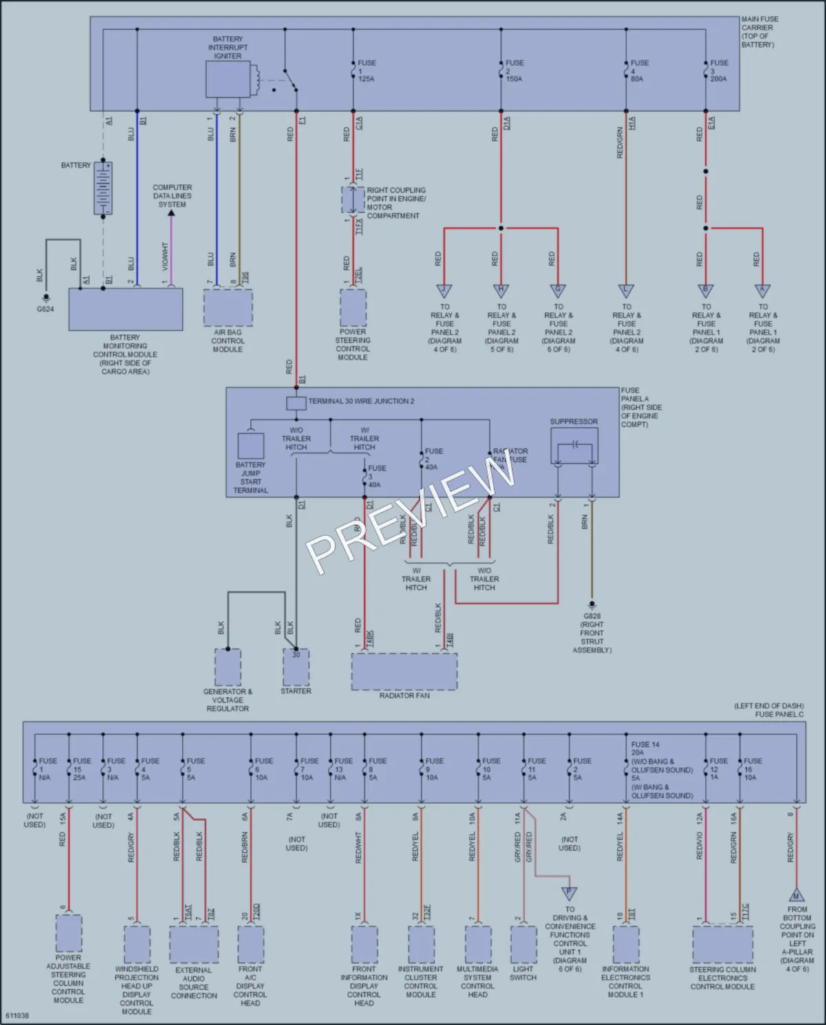 2018 Audi SQ5 Power Distribution wiring diagram preview