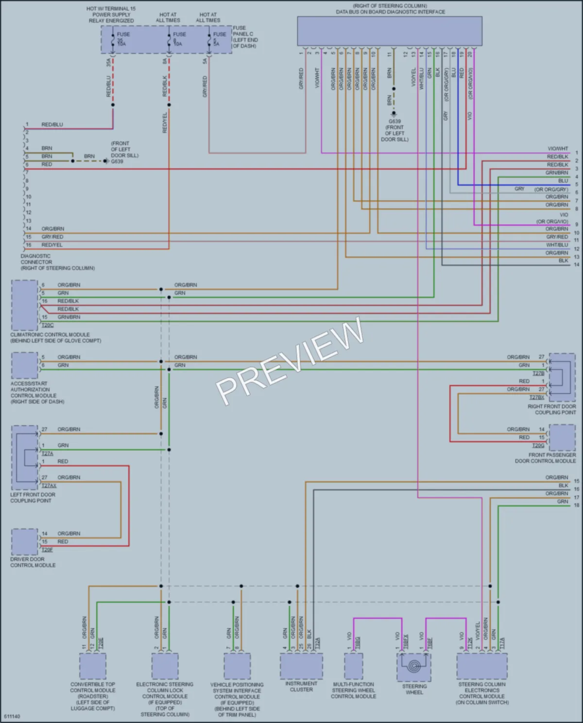 2018 Audi TT Computer Data Lines wiring diagram preview