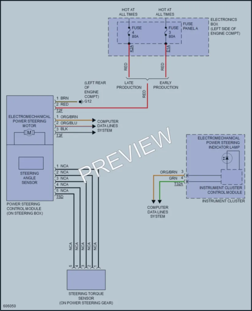 2018 Audi TTRS Electronic Power Steering wiring diagram preview