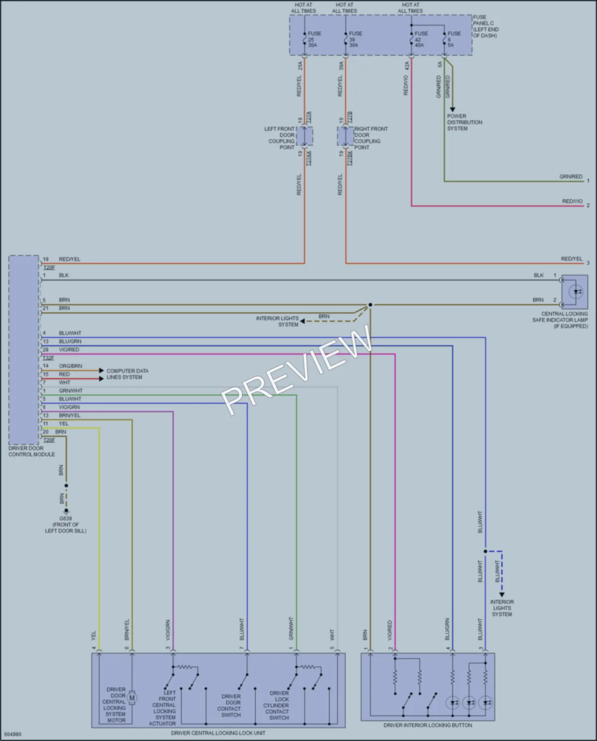 2018 Audi TTS Anti Theft wiring diagram preview