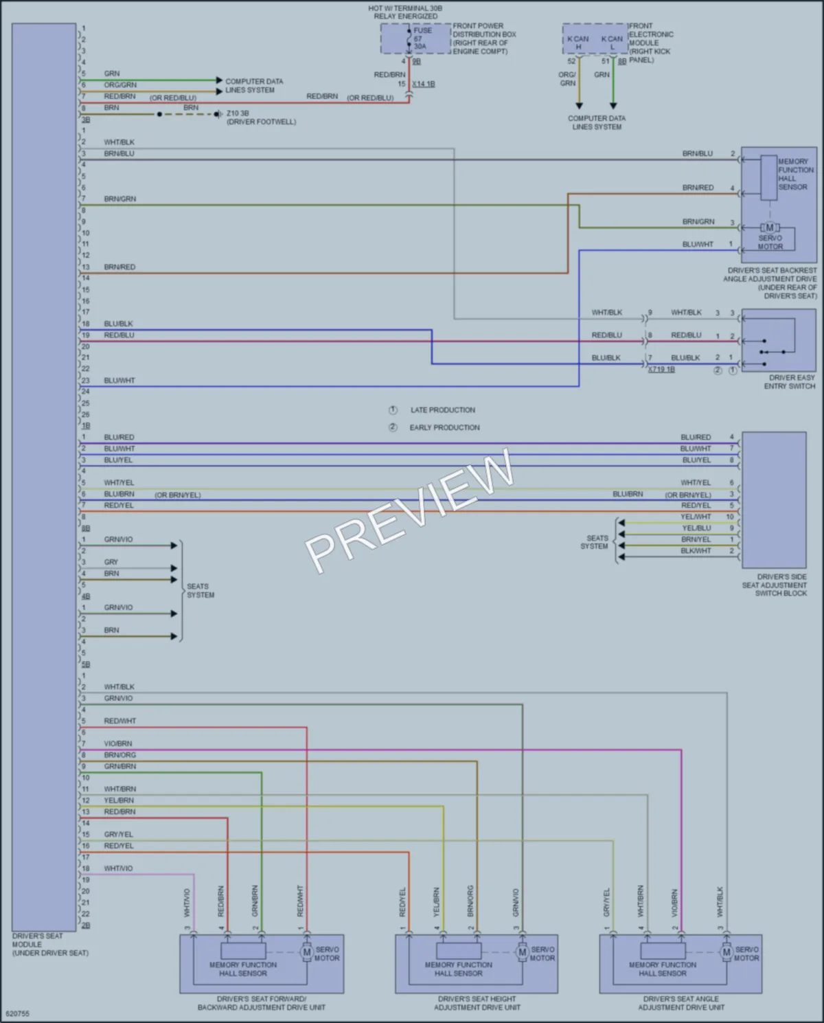 2018 BMW 230i Memory Systems wiring diagram preview