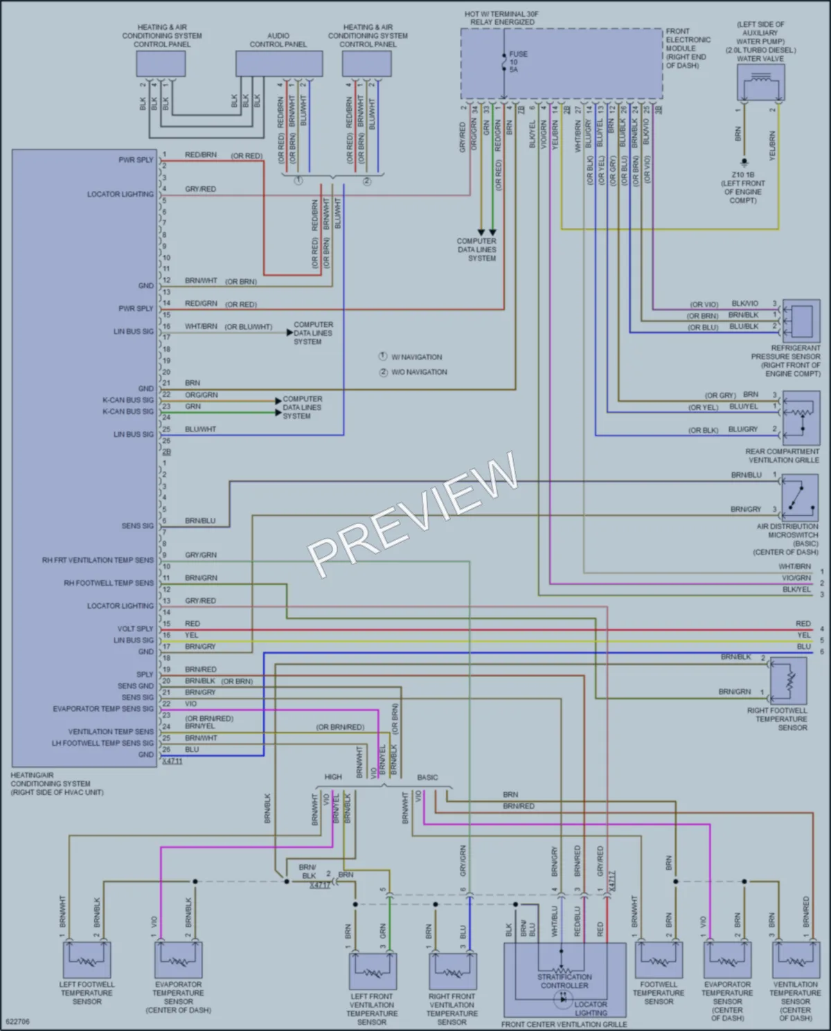 2018 BMW 320i Air Conditioning wiring diagram preview