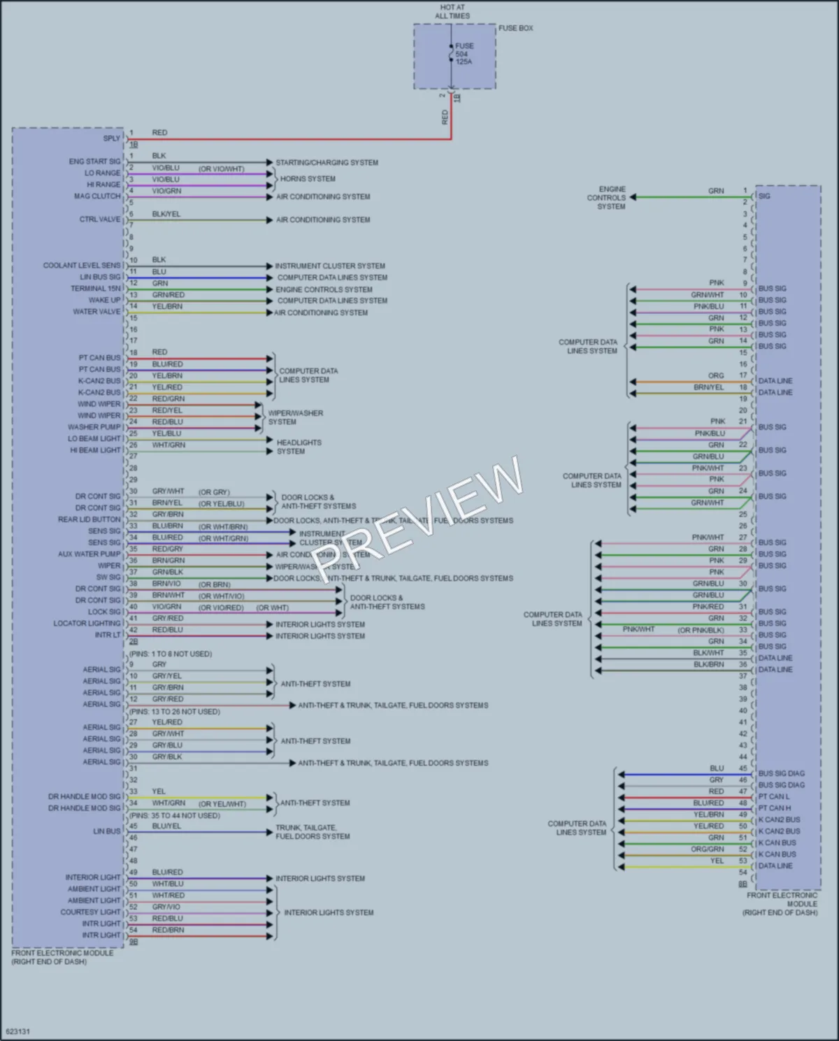2018 BMW 320i Body Control Modules wiring diagram preview