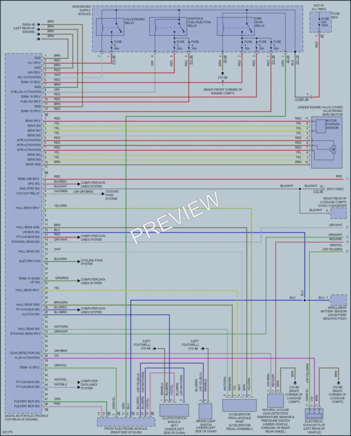 2018 BMW 320i Engine Performance wiring diagram preview