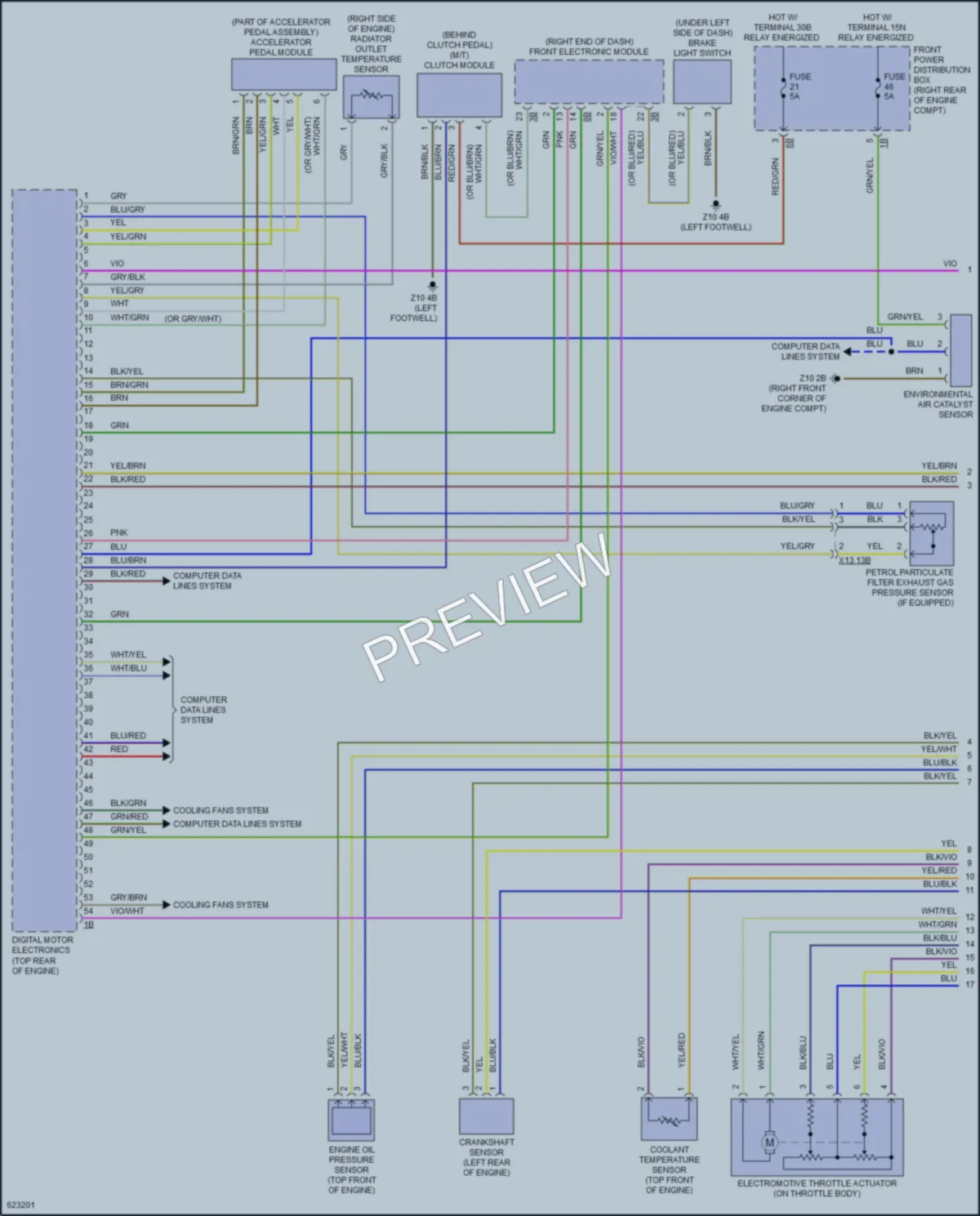 2018 BMW 330i Engine Performance wiring diagram preview