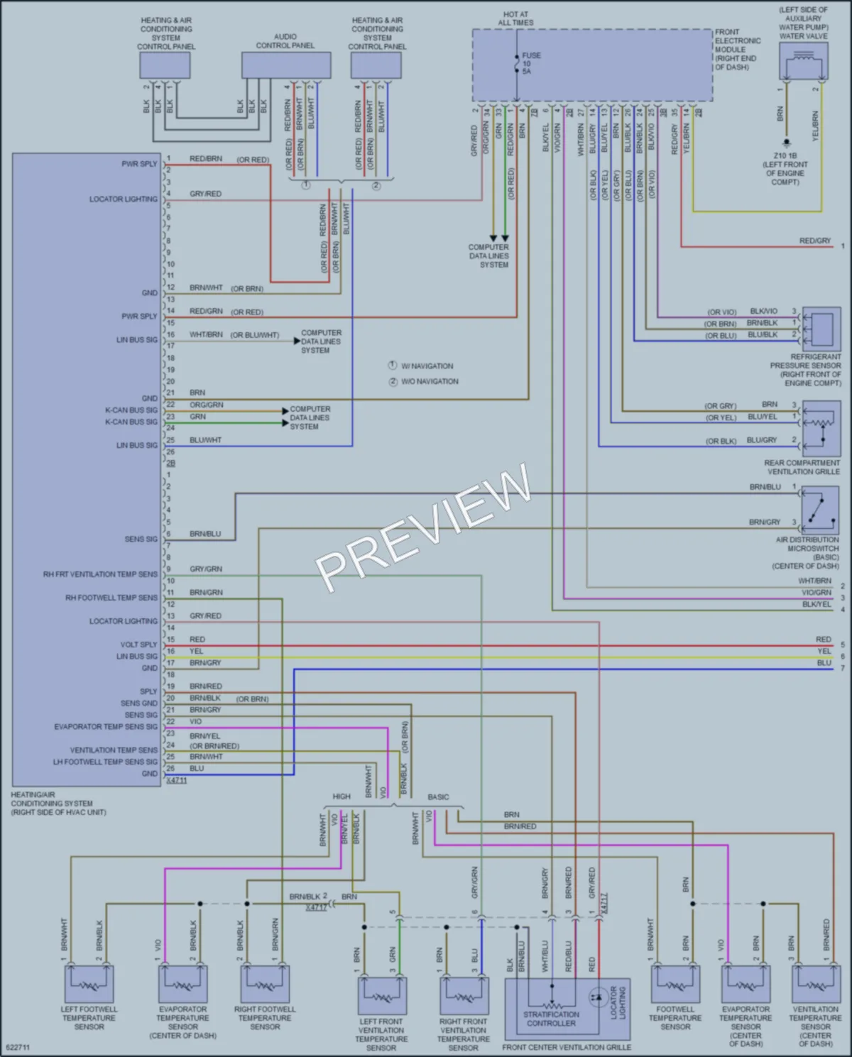 2018 BMW 340iGranTurismo Air Conditioning wiring diagram preview