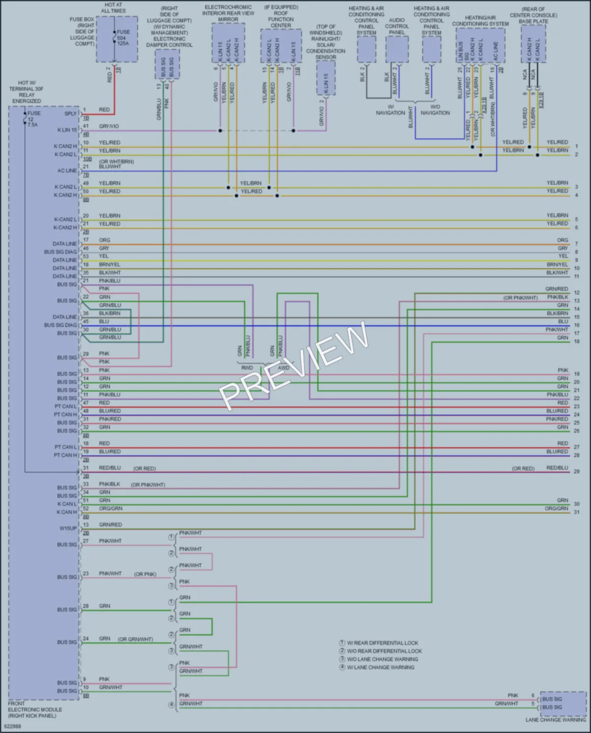 2018 BMW 430i Computer Data Lines wiring diagram preview
