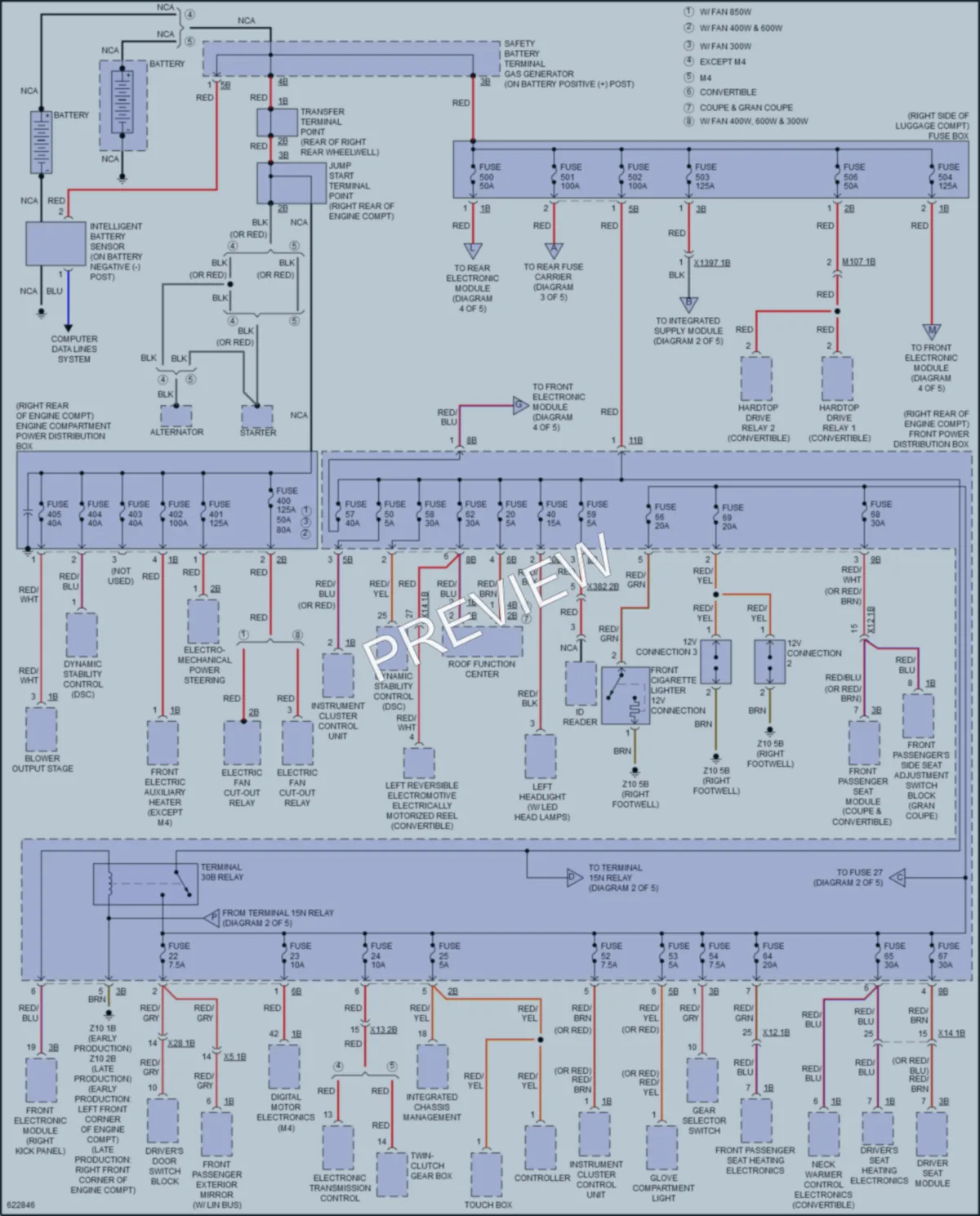 2018 BMW 430i Power Distribution wiring diagram preview
