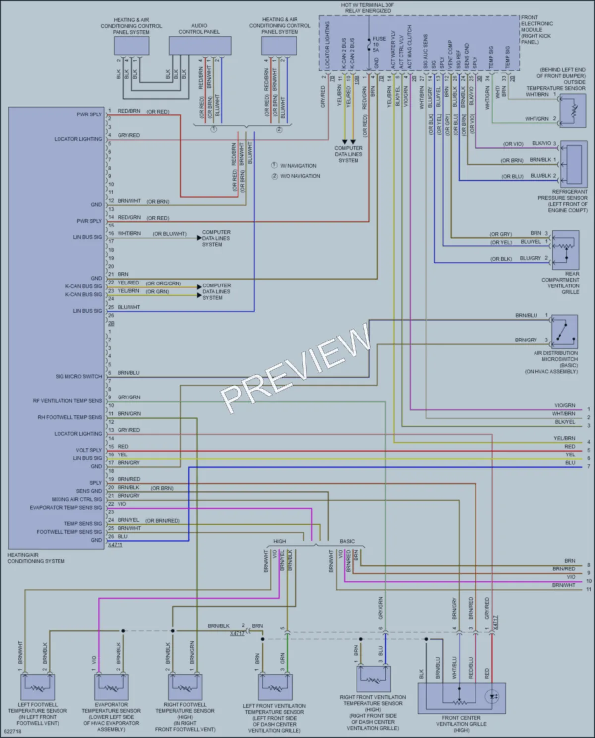 2018 BMW 430iGranCoupe Air Conditioning wiring diagram preview