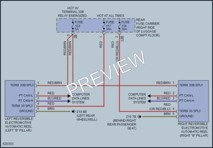 2018 BMW 430iGranCoupe Passive Restraints wiring diagram preview