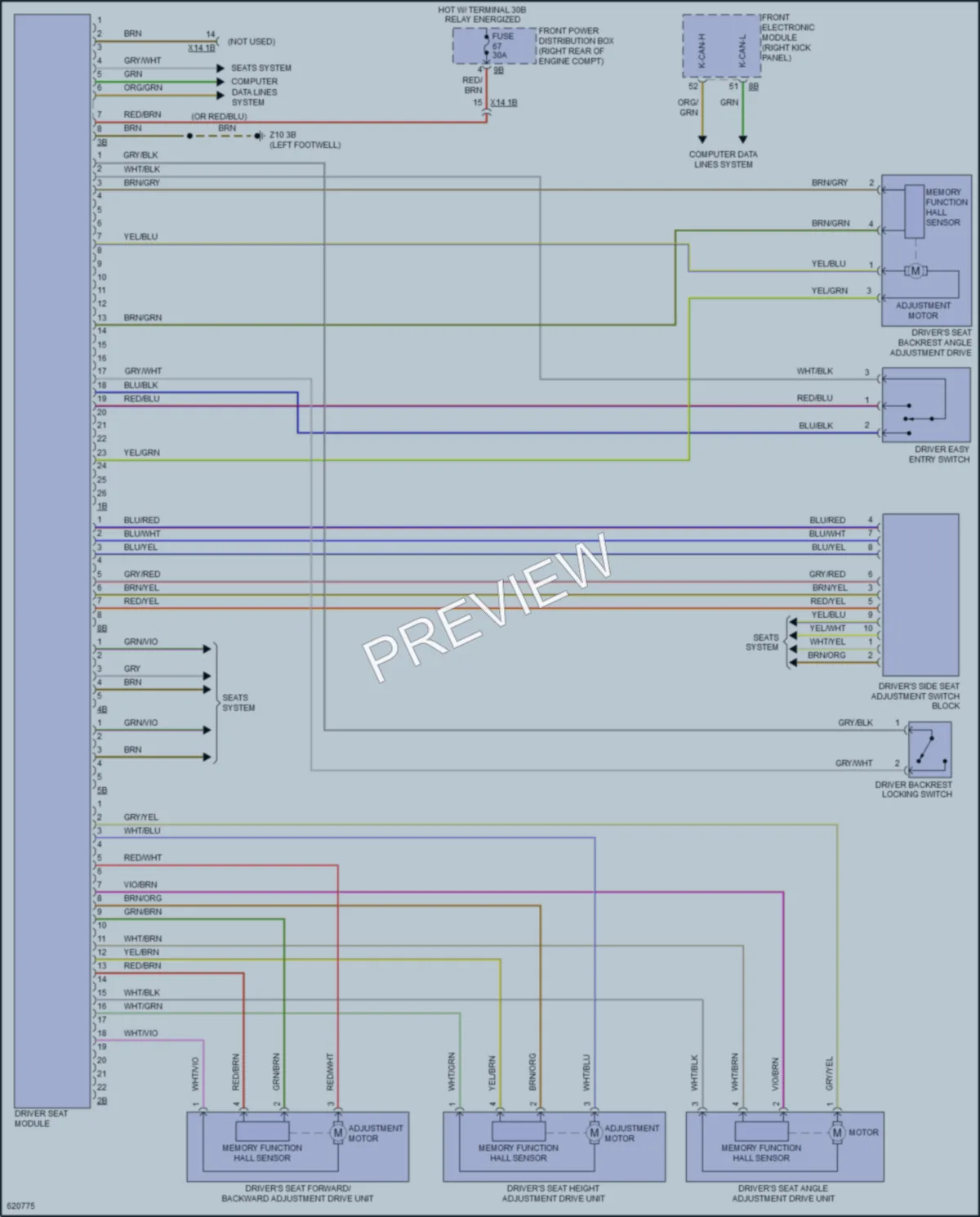 2018 BMW 440i Memory Systems wiring diagram preview