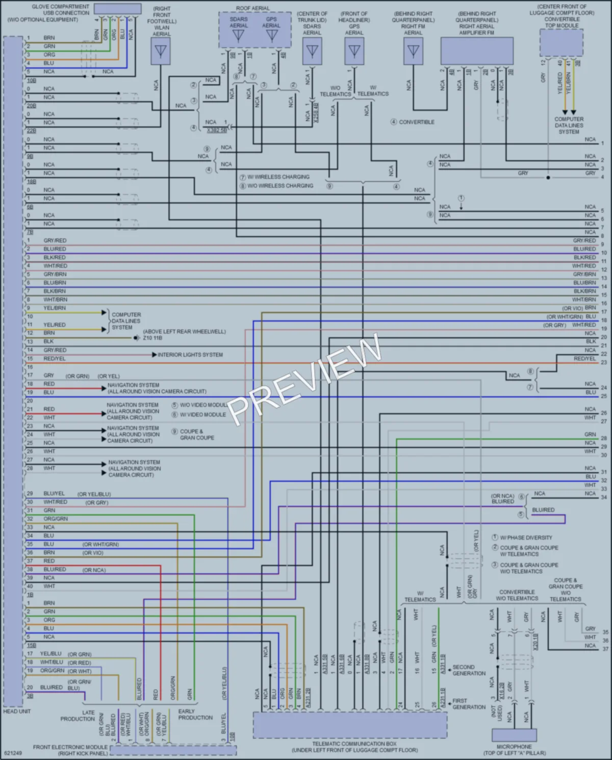 2018 BMW 440i Radio wiring diagram preview