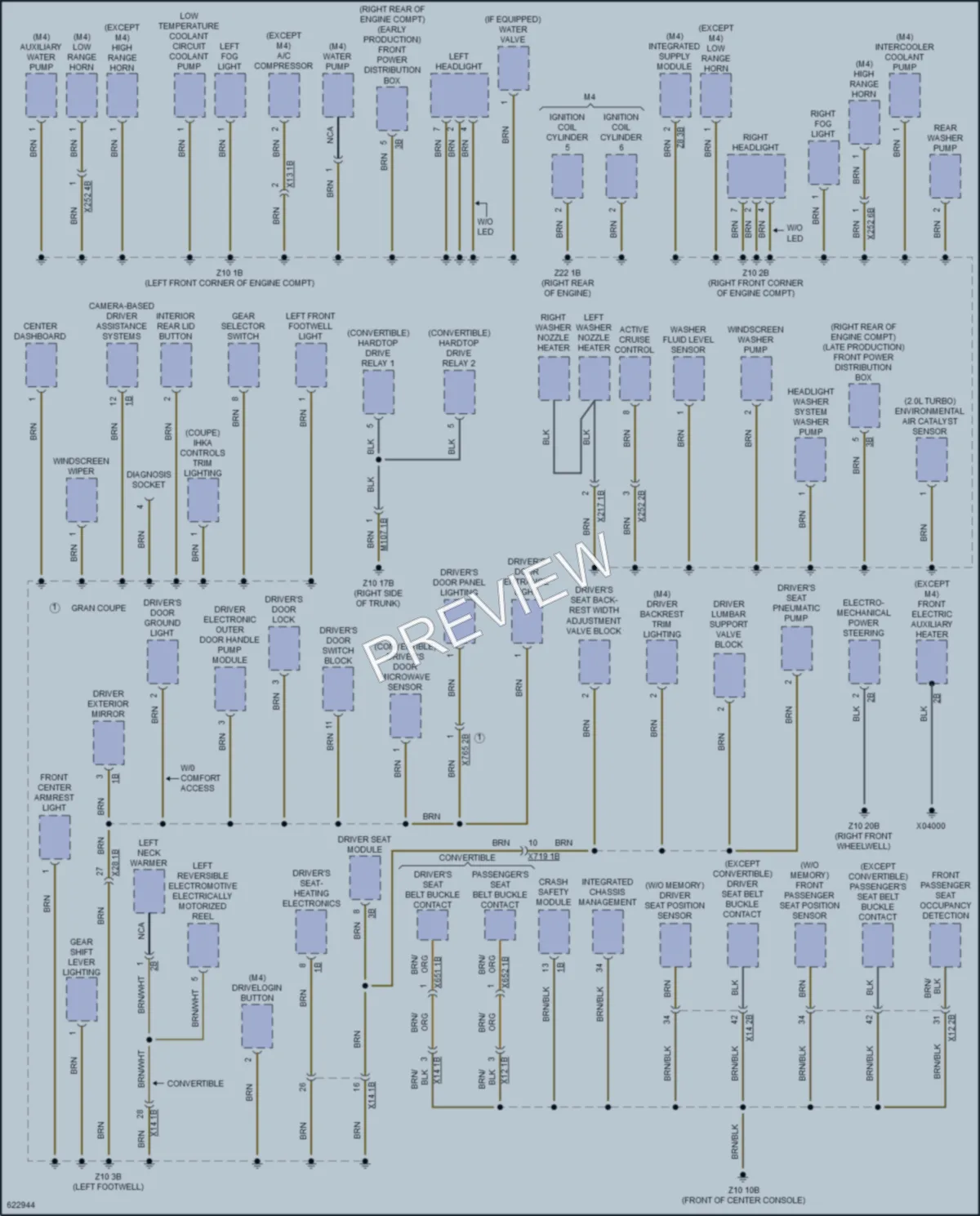 2018 BMW 440iGranCoupe Ground Distribution wiring diagram preview