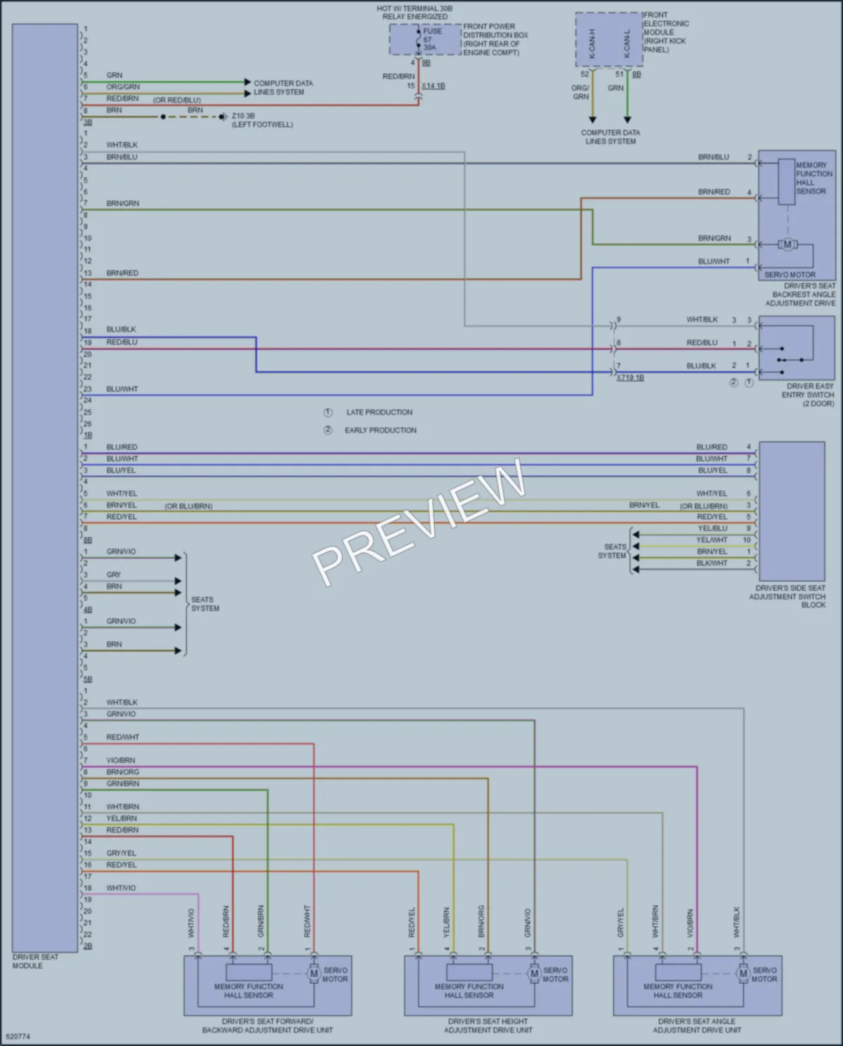 2018 BMW 440iGranCoupe Memory Systems wiring diagram preview