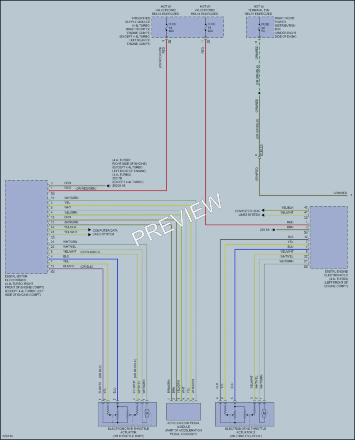 2018 BMW 530e Cruise Control wiring diagram preview