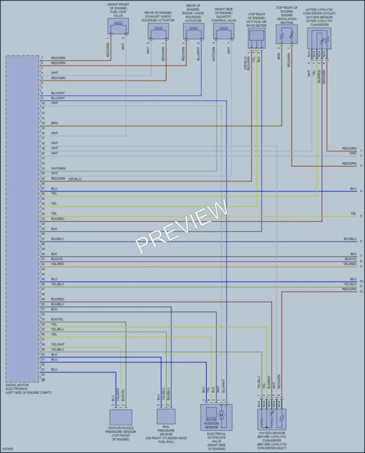2018 BMW 530i Engine Performance wiring diagram preview